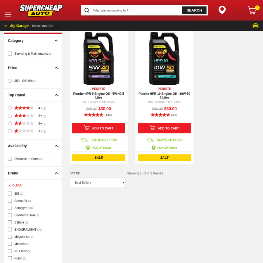 Penrite HPR 5 Engine Oil 5W 40 HPR 10 Engine Oil 10W 50 5 Litre penrite-hpr-5-engine-oil-5w-40-hpr-10-engine-oil-10w-50-5-litre