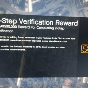 Enable 2-Step Verification to Receive $500,000 in-Game Currency @ GTA V -  OzBargain