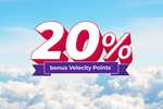 20% Bonus Velocity Points When Transfer Your Reward Points from Partners to Velocity @ Velocity Frequent Flyer