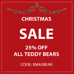 25% off All Teddy Bears @ Zookini Shop