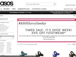 50% Off Selected ASOS Shoes for 24 Hours