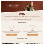 Win at $3,000 Sportscraft Voucher & $1,000 Hotel Voucher or 1 of 20 $250 Sportscraft Vouchers from Sportscraft