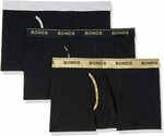 [Prime] Bonds Men's Underwear Cotton Blend Guyfront Trunk 3 Pack $20.99 Delivered @ Amazon AU