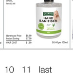 Oakwood Hand Sanitiser 500ml $1.99 in-Store Only @ Costco (Membership Required)