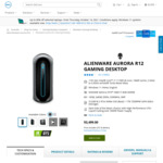 Alienware Aurora R12 Gaming Desktop - i7 11700F, RTX 3060 Ti 8G, 512GB SSD, 1TB HDD $2974.15 Delivered @ Dell Australia