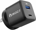 Iwoco 30W 2-Port PD QC 3.0 Fast Charging [USB C+USB A] $22.99 + Delivery ($0 with Prime/ $39 Spend) @ Iwoco Amazon AU
