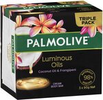 Palmolive Luminous Oils Coconut Oil Frangipani Body Bar 3x90g $1.84 ($1.66 S&S) + Postage ($0 with Prime/ $39 Spend) @ Amazon AU