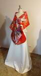 Silk Gold Kimono Wrap #KS01 Made with Vintage Uchikake $351.93 (25% off) & Free Shipping from Melbourne @ Shantique on Etsy