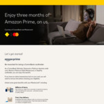 Free 3 Months of Amazon Prime (or $15 Credit) for CommBank Ultimate/Diamond/Platinum Awards, World Debit Cards @ MasterCard