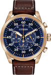 Citizen Eco-Drive Black or Gold Chrono $169 Delivered @ Starbuy