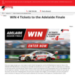 Win Flights, Accomodation, Vouchers, Tickets to the Adelaide Finale from R&J Batteries