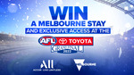 Win a Trip for 2 to The 2022 Toyota AFL Grand Final in Melbourne Worth $8,000 from Seven Network