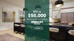 Win a Kitchen Makeover worth $50,000 (Cabinetry, Accessories & More) from Freedom Kitchens