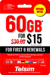 Telsim Prepaid SIM Starter Pack 60GB (28 Day Expiry) $15 Shipped @ FreeSimCards