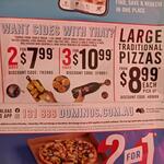 Traditional Pizzas $8.99ea (Pick up) @ Domino's (Selected Stores)
