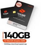 Boost Mobile $200 Prepaid SIM Starter Pack $170 (New Customers Only) Delivered @ Boost Mobile (Price Beat $161.50 @ Officeworks)