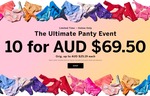 10 Select Underwear $69.50 + $20 Delivery ($0 with $140 Order) @ Victoria's Secret