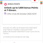 250 Bonus Velocity Points per in-Store Transaction (App, Accounts & Activation Required), up to 1000 Bonus Points @ 7-Eleven