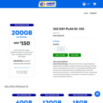 Catch Connect: 365-Day 200GB Prepaid Mobile SIM Plan $150 (New Service Only) @ Catch Connect
