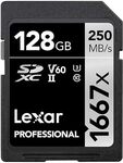 [Prime] Lexar Professional 128GB SDXC UHS-II V60 Card $50.73 Delivered @ Amazon US via AU