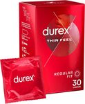 Durex Thin Feel Latex Condoms 30 Pack $11.89 ($10.70 S&S) + Delivery ($0 with Prime/ $39 Spend) @ Amazon AU
