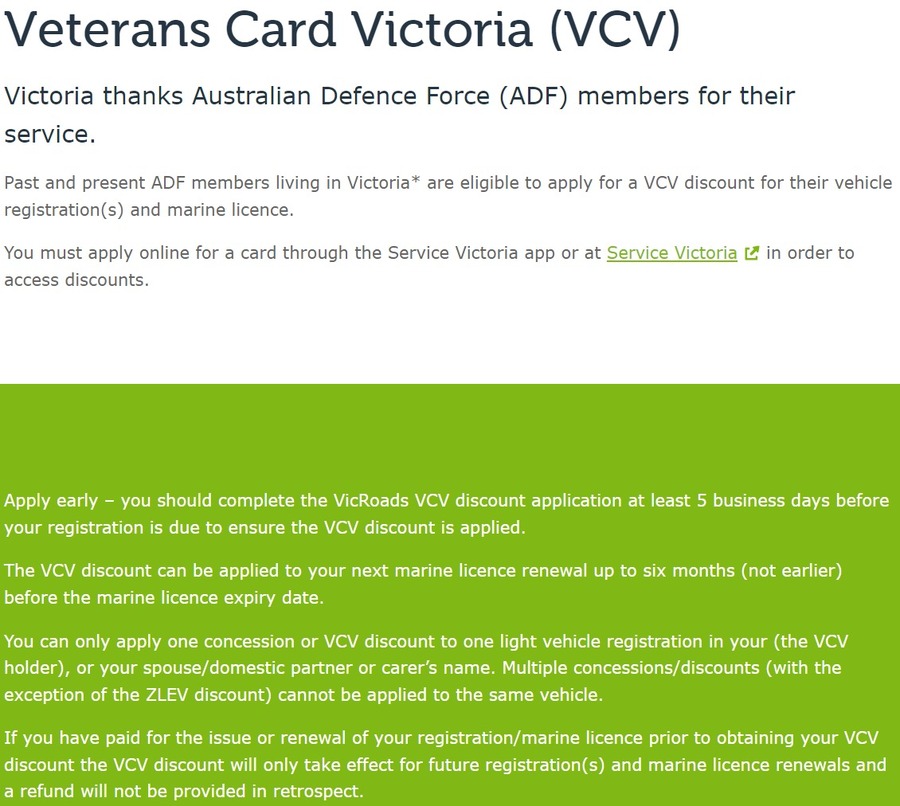 VIC 100 Off Annual Light Vehicle Registration For Current Past ADF vic-100-off-annual-light-vehicle-registration-for-current-past-adf