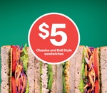 $5 Sandwiches All Day, Every Day This Month @ 7-Eleven