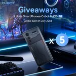 Win 1 of 5 Cubot MAX 5 5G Phones from Cubot