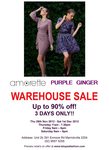 Warehouse Sale -Amorette and Purple Ginger - Up to 90% OFF -MARRICKVILLE NSW