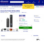 Amazon Fire TV Stick 4K Max (2024) $57 + Delivery ($0 C&C/ in-Store) @ Officeworks