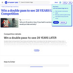 Win 1 of 43 Double Passes to See 28 YEARS LATER from Student Edge