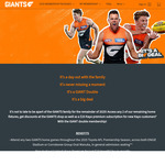GWS Giants 2-Game Adult/Concession AFL Membership $60/$57 & Kayo Premium $10/M for 6 Months (New Kayo Customers) @ Ticketmaster