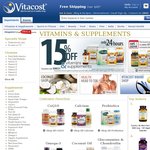 15% off Vitamins and Supplements at Vitacost - Next 24 Hours Only
