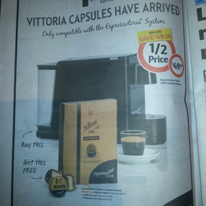 vittoria espressotoria pods coles