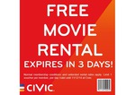 Free Movie Rental at CIVIC