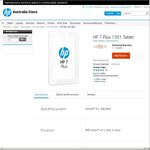 HP 7 Plus 1301 Tablet $84.15 @ HP Australia Store + Free Shipping