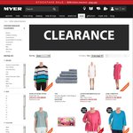 Myer Clearance $15 Pleat Pants, $75 Ludacris on-Ear, Mens Shirts $10, Womens T Shirts from $3.75