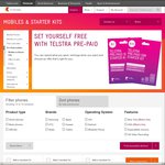 10% off All Telstra Pre-Paid Mobiles. 5pm - 9pm AEST Direct from Telstra