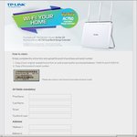 Bonus/Free AC750 Dual Band Range Extender with Purchase of TP-Link Archer D9 Modem Router