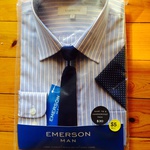 Mens Emerson Business Shirt, Tie & Handkerchief $5 down from $30 @ Big W Richmond NSW
