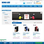 [Bing Lee] Nespresso up to $70 Cashback or $90 off Nespresso Capsules. Eg Breville BEC600MC $329