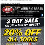 20% off All Tools for Supercheap Auto Club Members 3 Day Sale