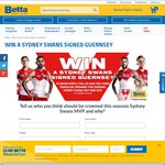 Win a Sydney Swans Signed Guernsey  from Betta