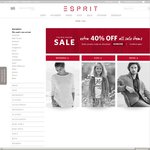 Esprit 40% off All Sale Items Online & Free Express Postage for Orders over $50