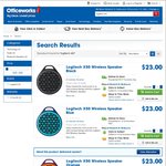 Logitech X50 Bluetooth Wireless Speakers $23 @ Officeworks