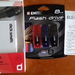 Emtec 3x 8GB USB for $3, Power Bank for $15 @ David Jones