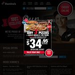 $5.95 Extra Value Pizzas (Pickup Only) Nationally  @ Domino's