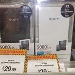 Sony 5000mAh Portable Power Bank $29.99 @ Repco (Acacia Ridge - QLD)