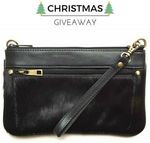 Win a Black Leather Cowhide Bag Worth $110 from Belle Couleur