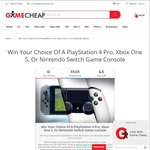 Win Your Choice of A PlayStation 4 Pro, Xbox One S, or Nintendo Switch from Game Cheap